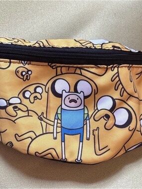 Adventure Time Finn & Jake Yellow Cartoon Fanny Pack